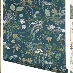 Rifle Paper Co. Botanical Wallpaper in Green and Gold